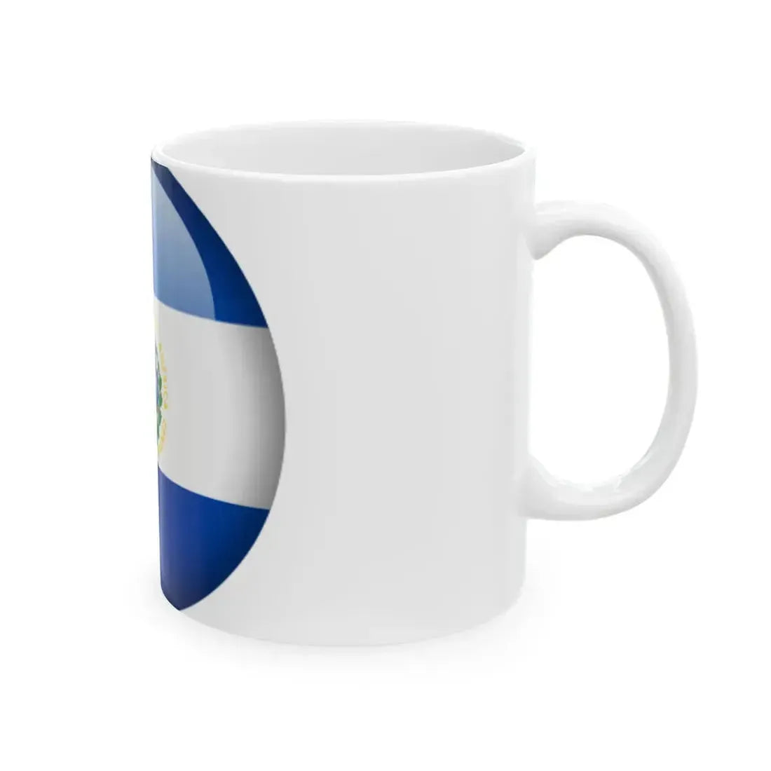 Flag orb El Salvador (El Salvador) White Coffee Mug - Go Mug Yourself