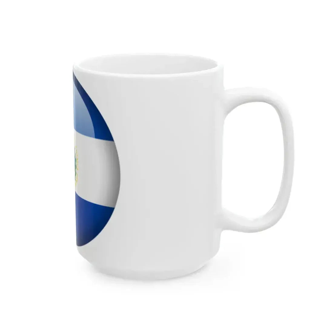 Flag orb El Salvador (El Salvador) White Coffee Mug - Go Mug Yourself