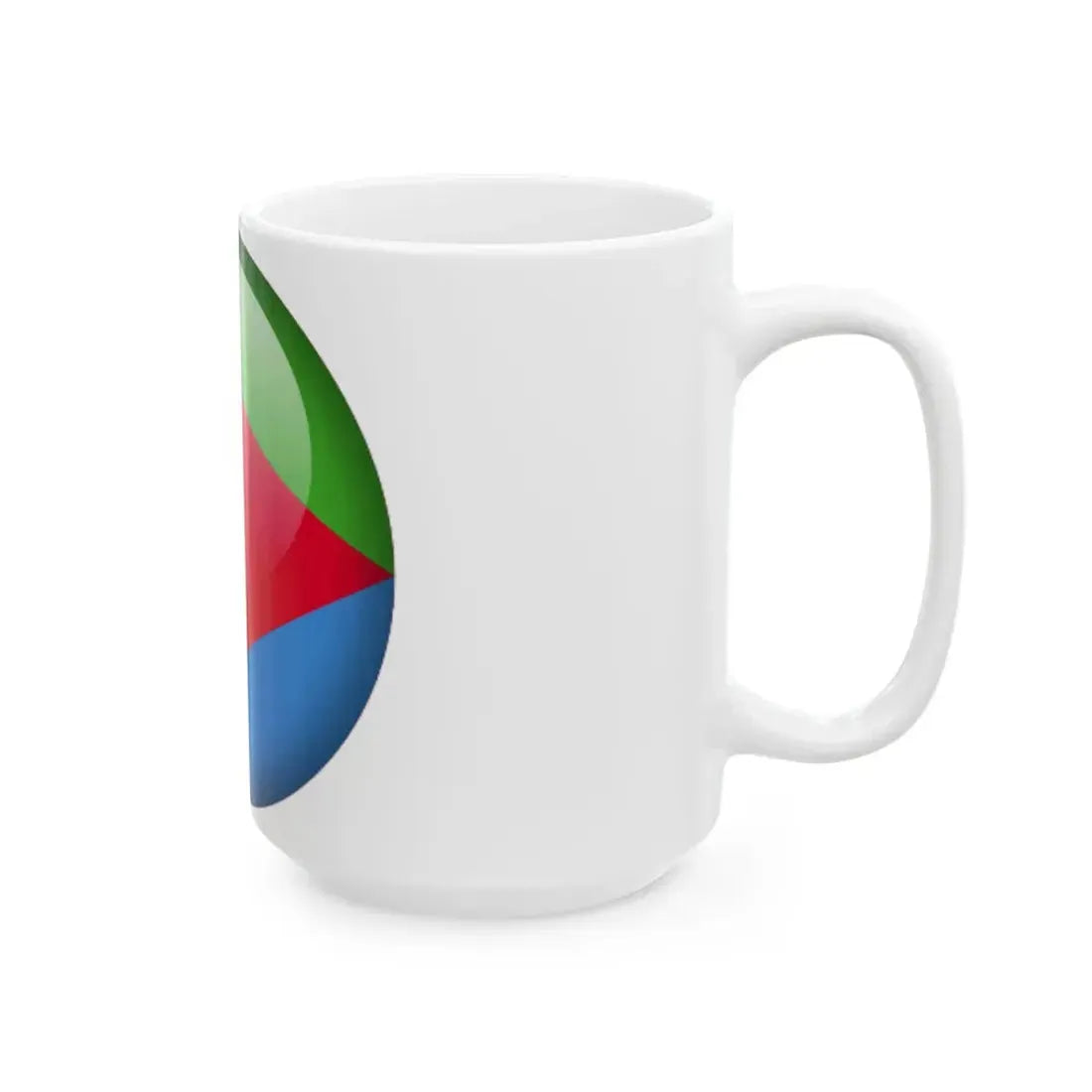Flag orb Eritrea (Eritrea) White Coffee Mug - Go Mug Yourself