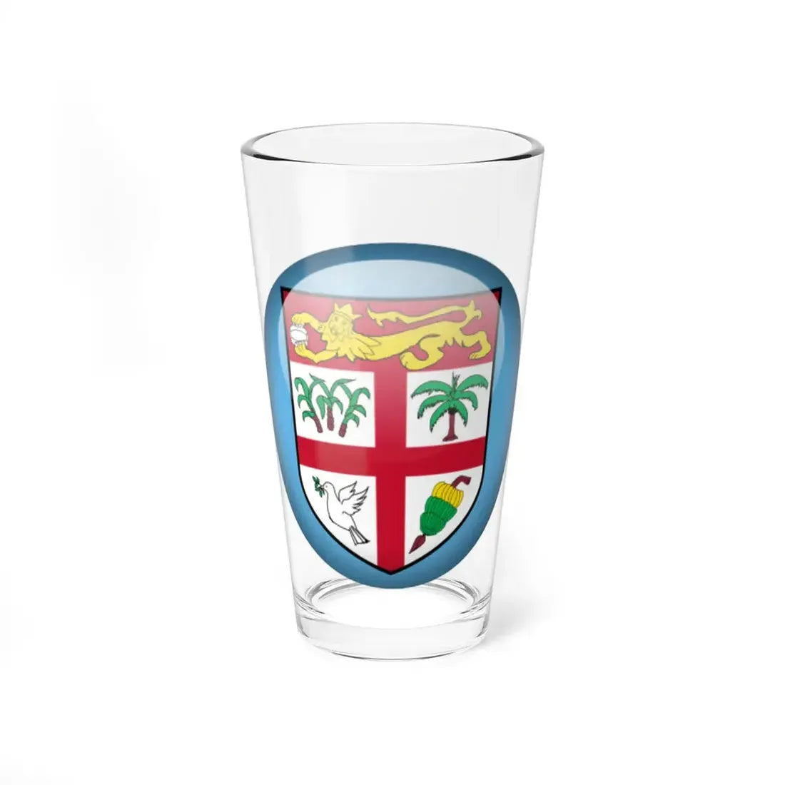 Flag orb Fiji (Fiji) Pint Glass 16oz 16oz - Go Mug Yourself