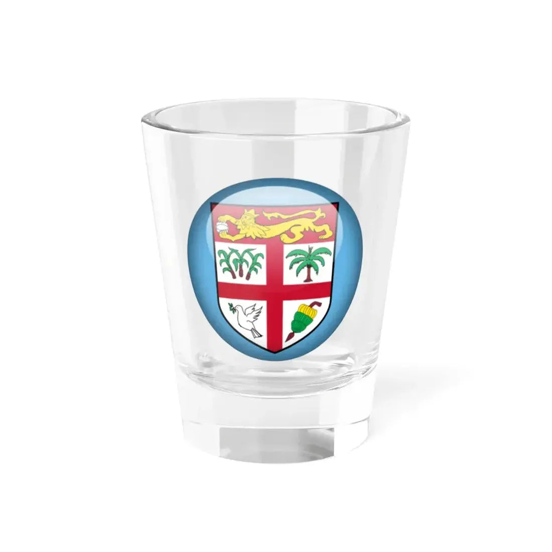 Flag orb Fiji (Fiji) Shot Glass 1.5oz 1.5oz - Go Mug Yourself