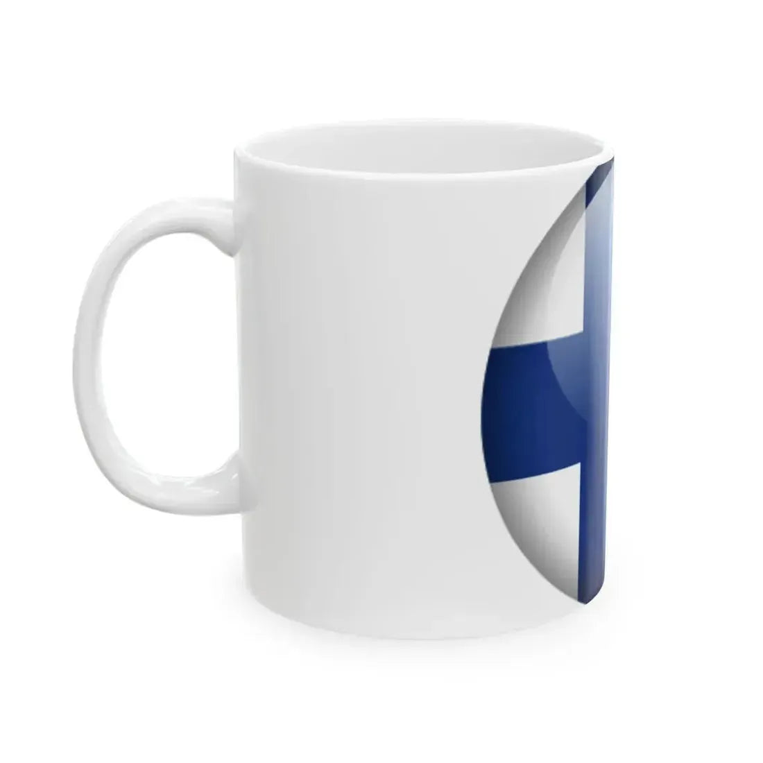 Flag orb Finland (Finland) White Coffee Mug - Go Mug Yourself