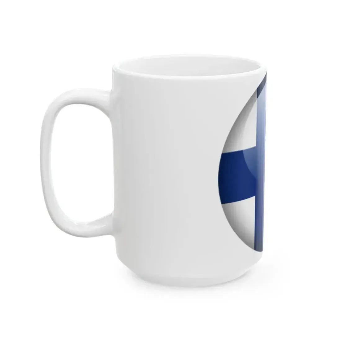Flag orb Finland (Finland) White Coffee Mug - Go Mug Yourself