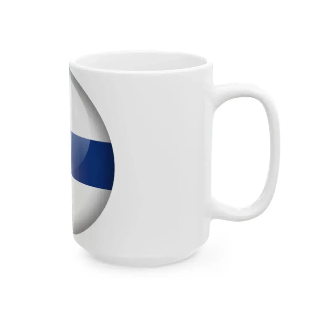 Flag orb Finland (Finland) White Coffee Mug - Go Mug Yourself