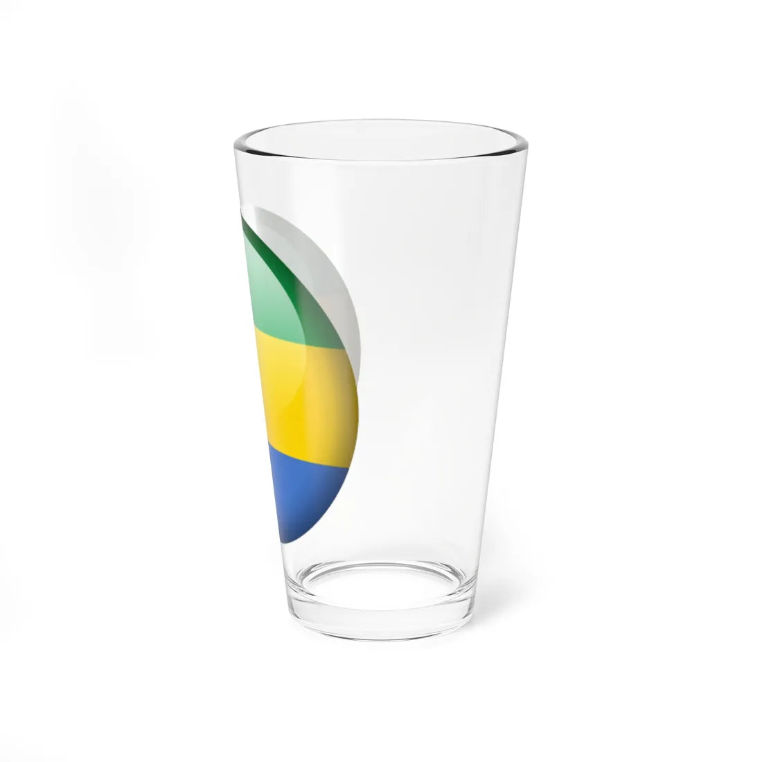 Flag orb Gabon (Gabon) Pint Glass 16oz - Go Mug Yourself