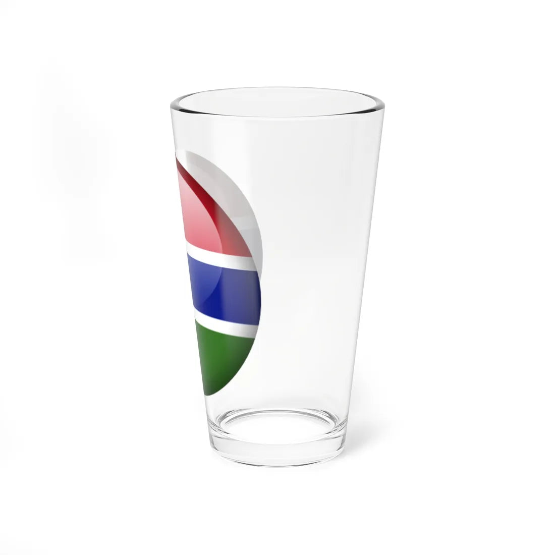 Flag orb Gambia (Gambia) Pint Glass 16oz - Go Mug Yourself