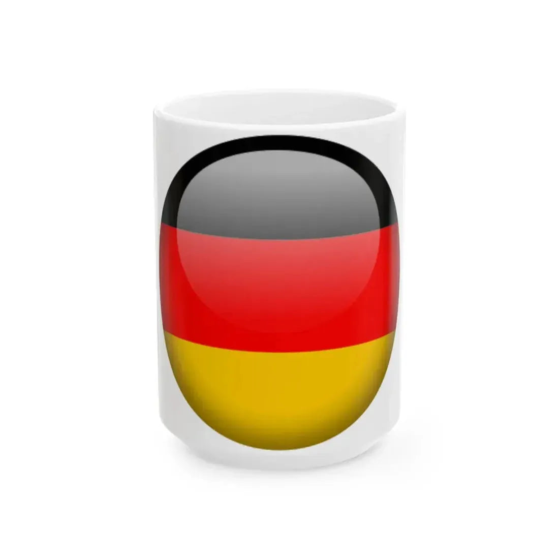 Flag orb Germany (Germany) White Coffee Mug 15oz - Go Mug Yourself