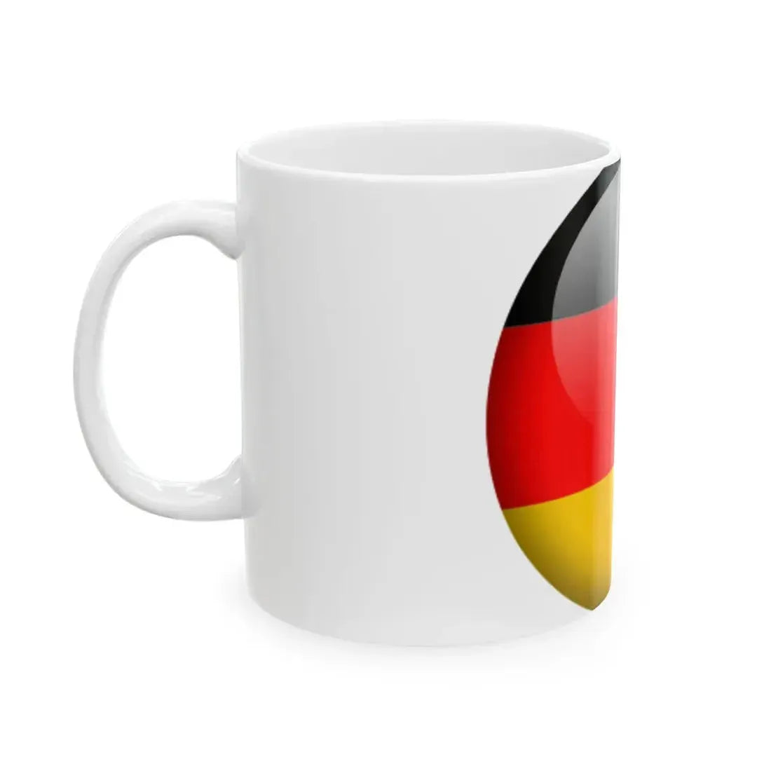 Flag orb Germany (Germany) White Coffee Mug - Go Mug Yourself