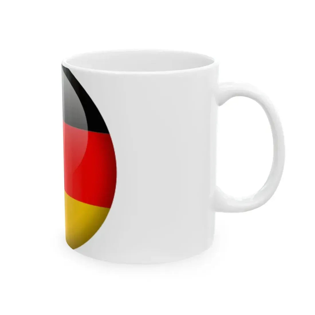 Flag orb Germany (Germany) White Coffee Mug - Go Mug Yourself