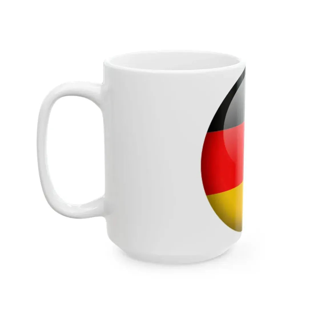 Flag orb Germany (Germany) White Coffee Mug - Go Mug Yourself