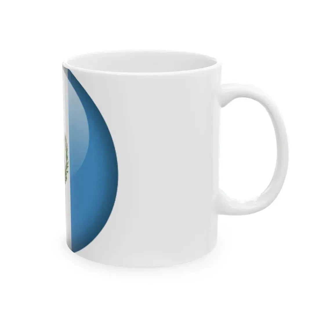 Flag orb Guatemala (Guatemala) White Coffee Mug - Go Mug Yourself