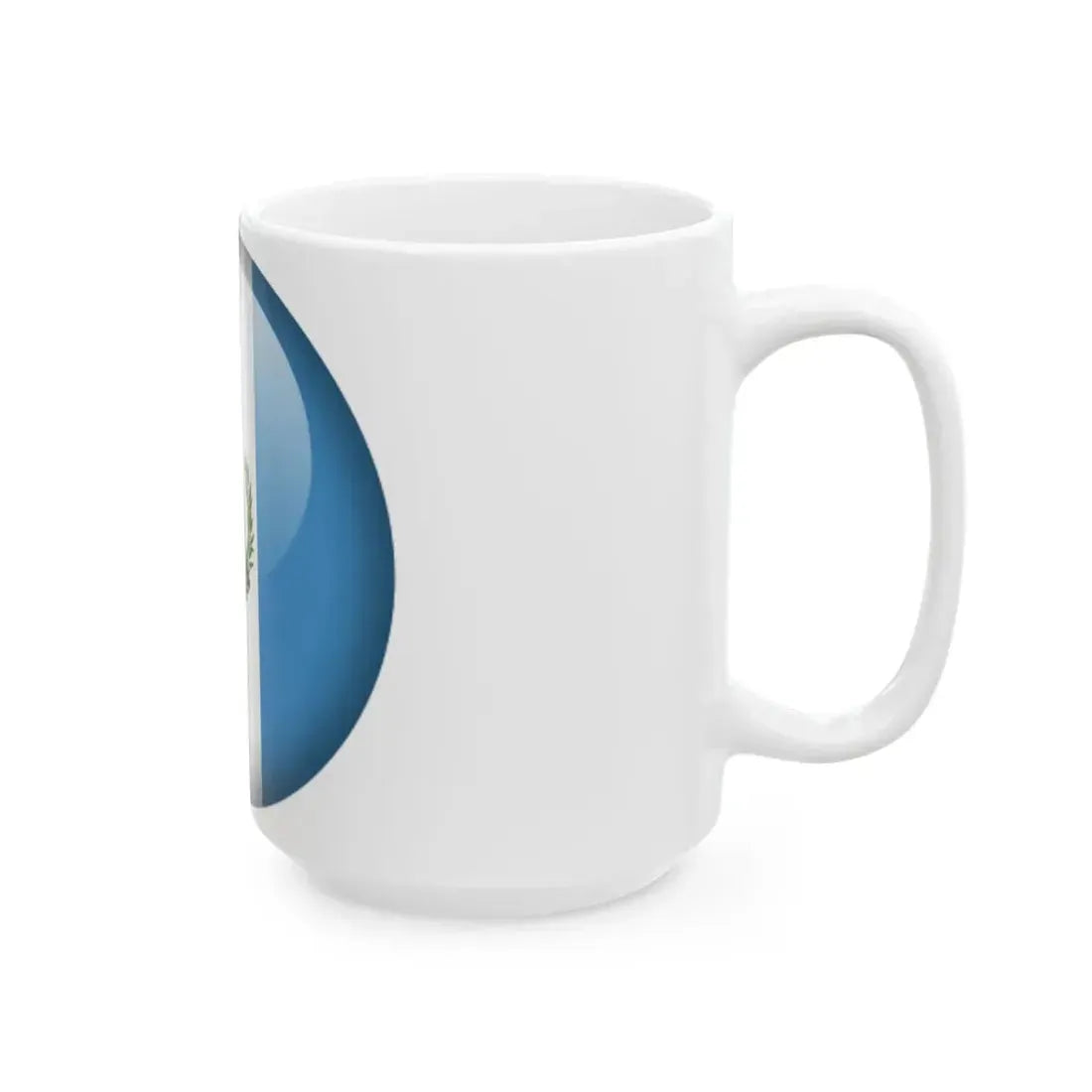 Flag orb Guatemala (Guatemala) White Coffee Mug - Go Mug Yourself