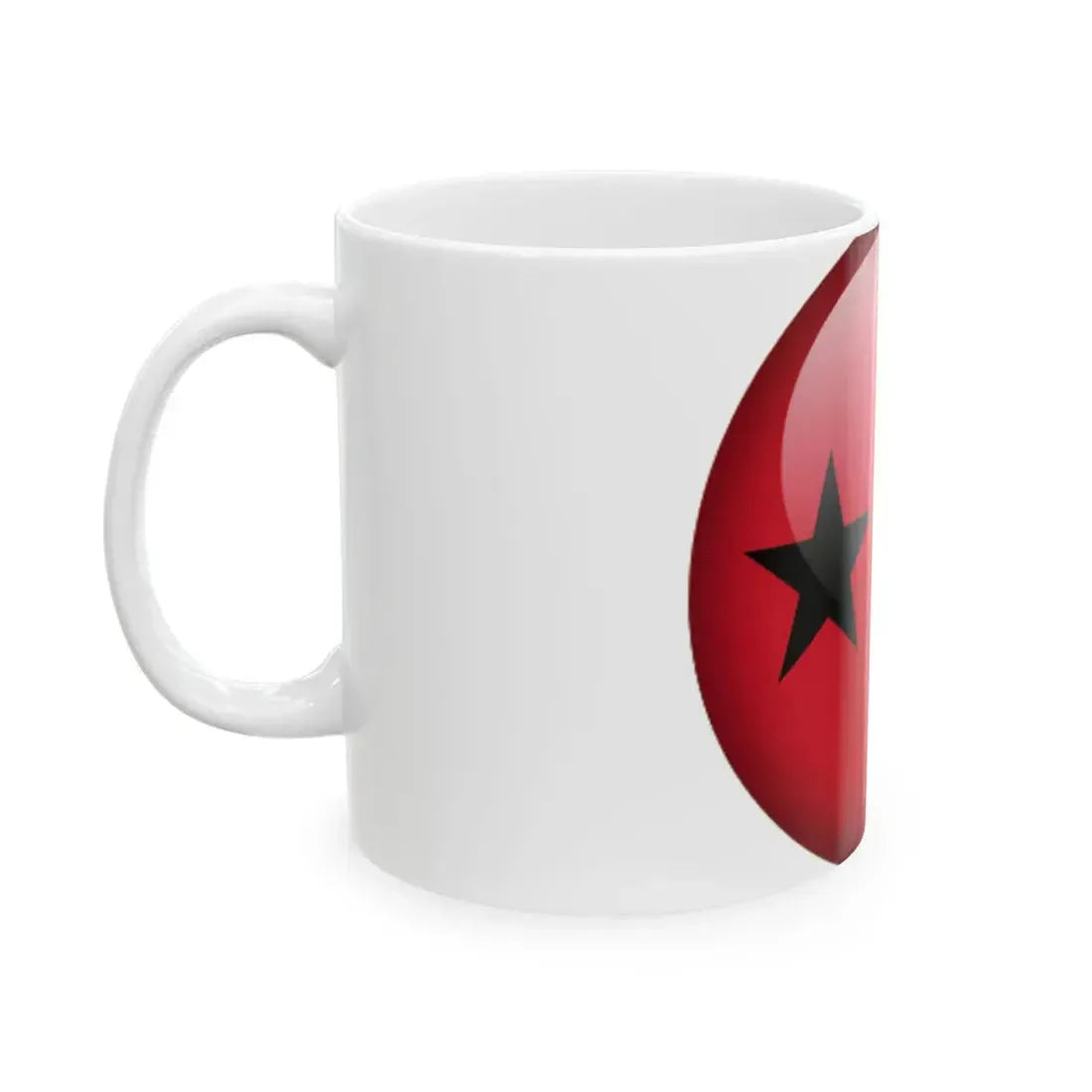 Flag orb Guinea-Bissau (Guinea) White Coffee Mug - Go Mug Yourself