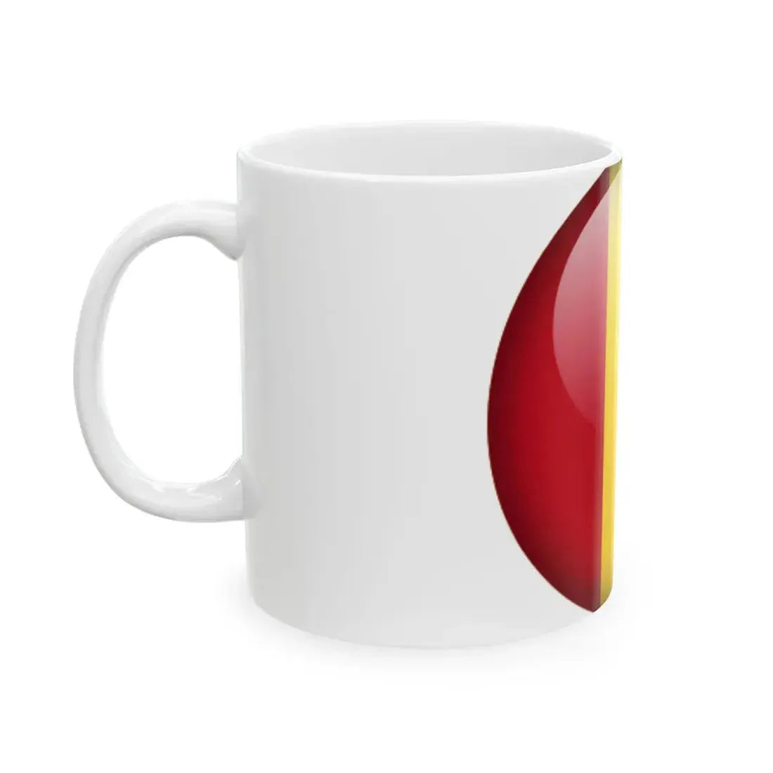 Flag orb Guinea (Guinea) White Coffee Mug - Go Mug Yourself