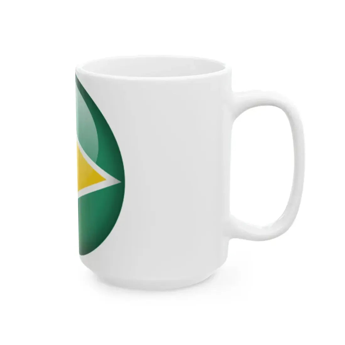 Flag orb Guyana (Guyana) White Coffee Mug - Go Mug Yourself