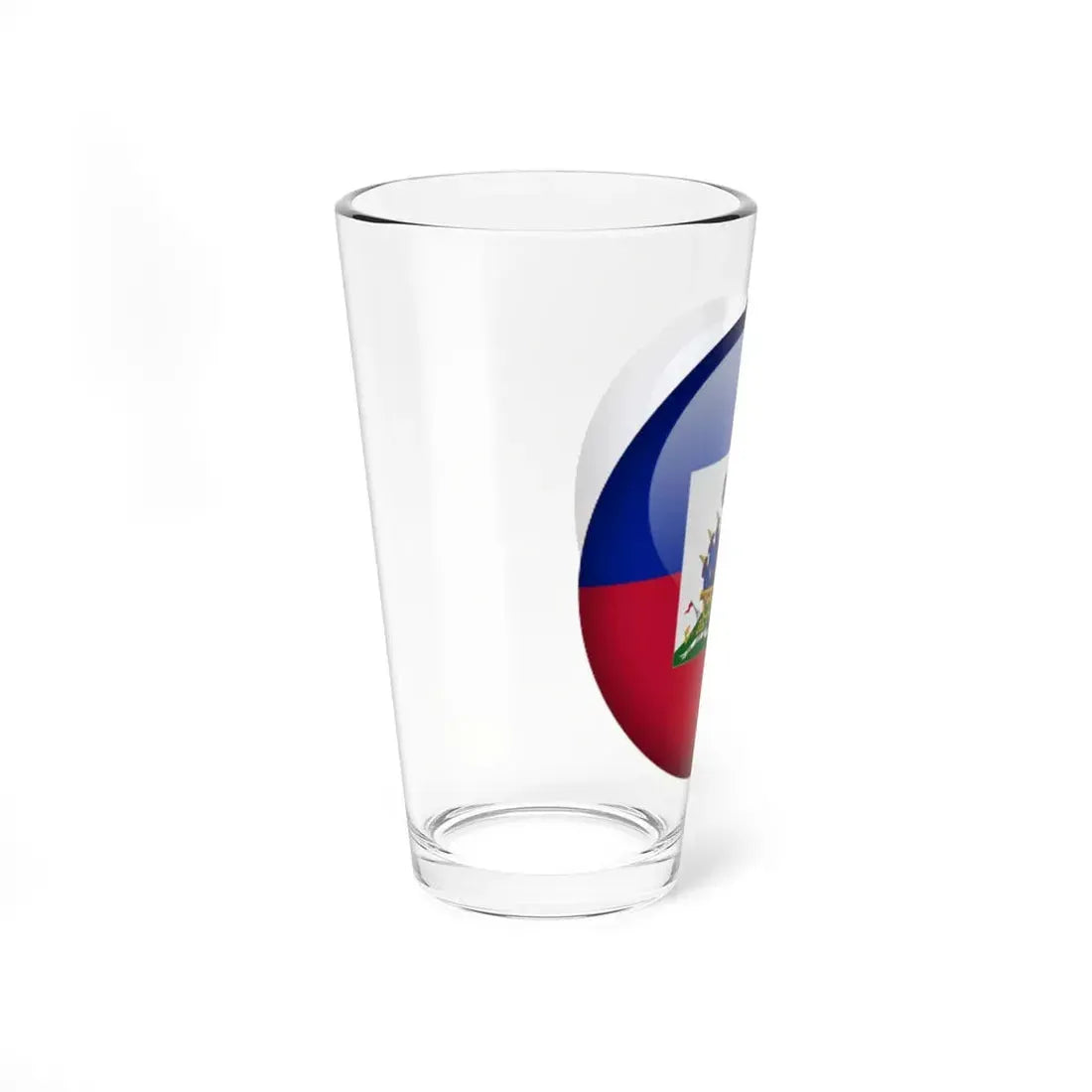 Flag orb Haiti (Haiti) Pint Glass 16oz - Go Mug Yourself