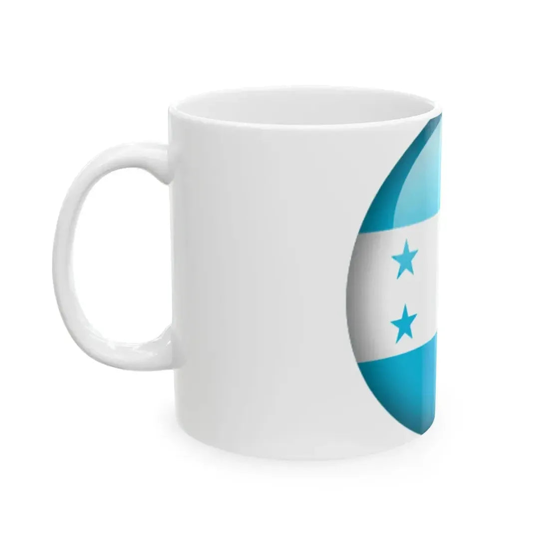 Flag orb Honduras (Honduras) White Coffee Mug - Go Mug Yourself