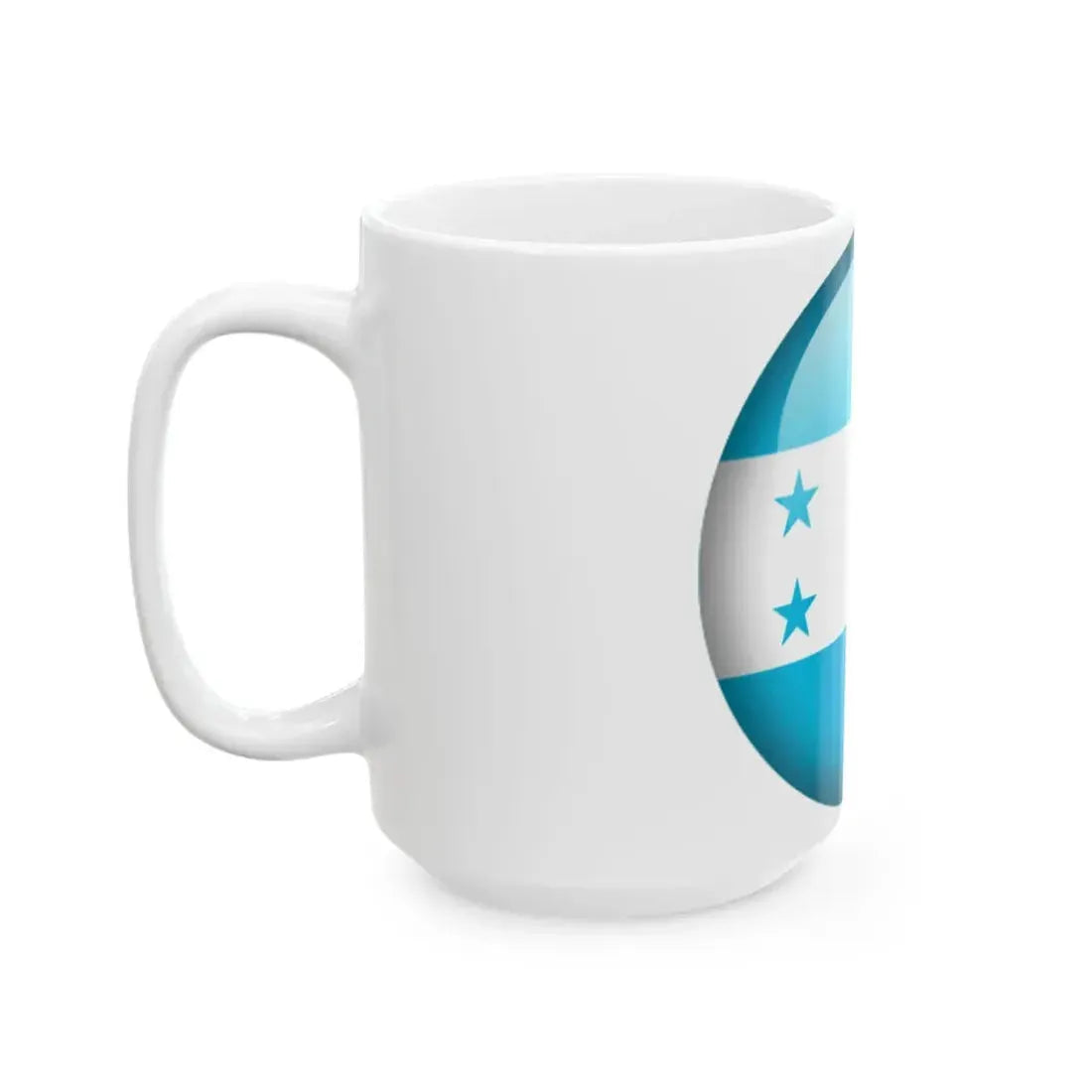 Flag orb Honduras (Honduras) White Coffee Mug - Go Mug Yourself