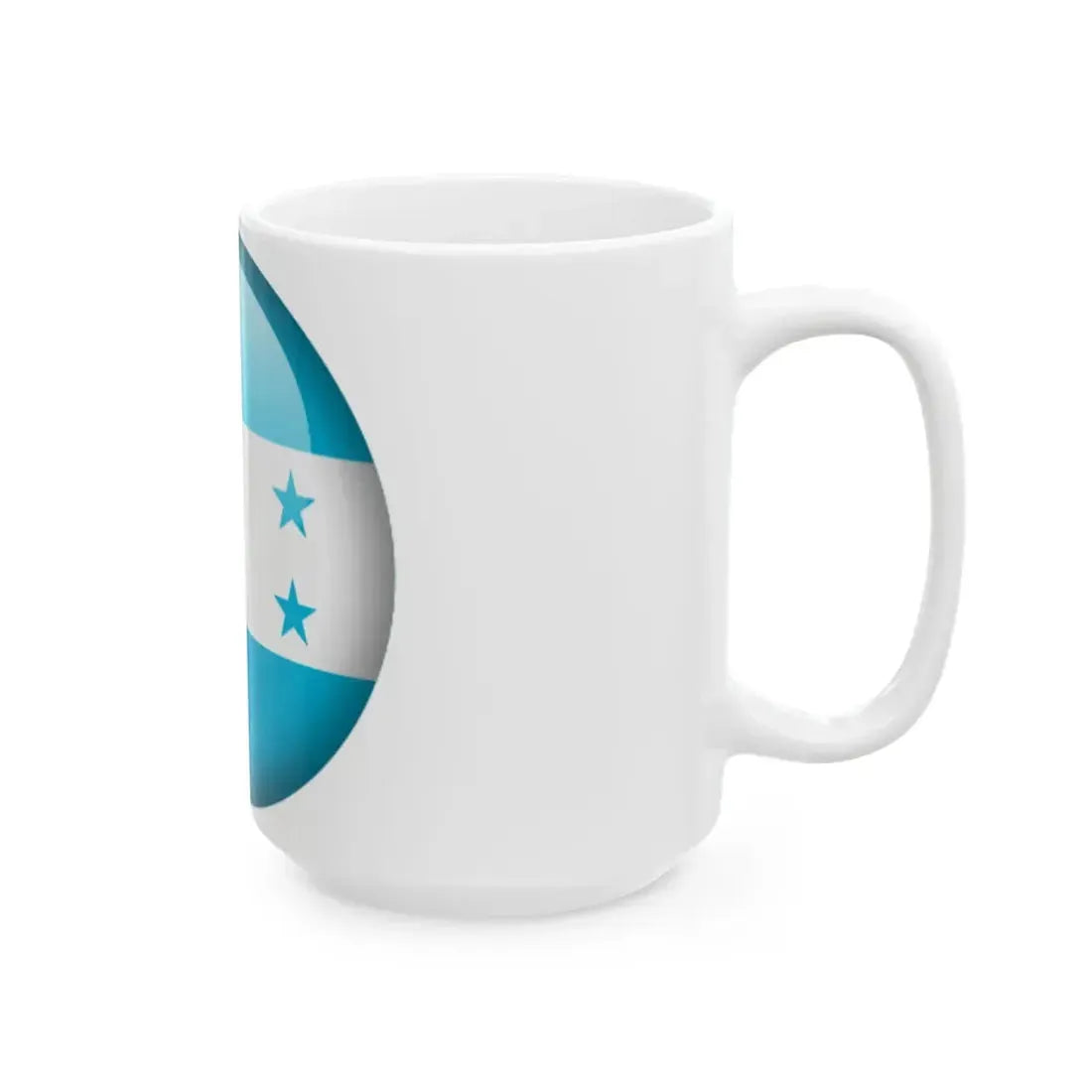 Flag orb Honduras (Honduras) White Coffee Mug - Go Mug Yourself