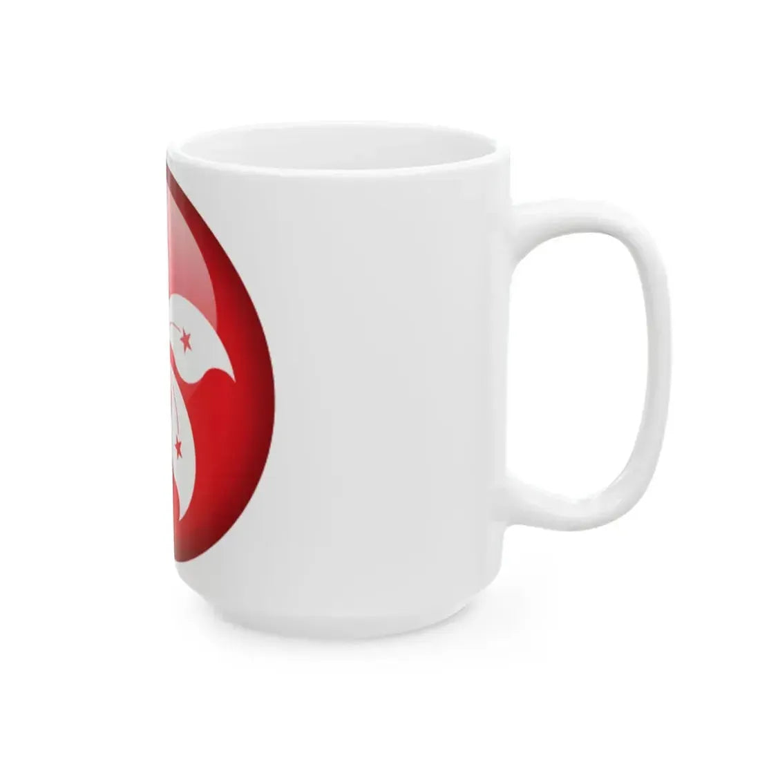 Flag orb Hong Kong (China) White Coffee Mug - Go Mug Yourself