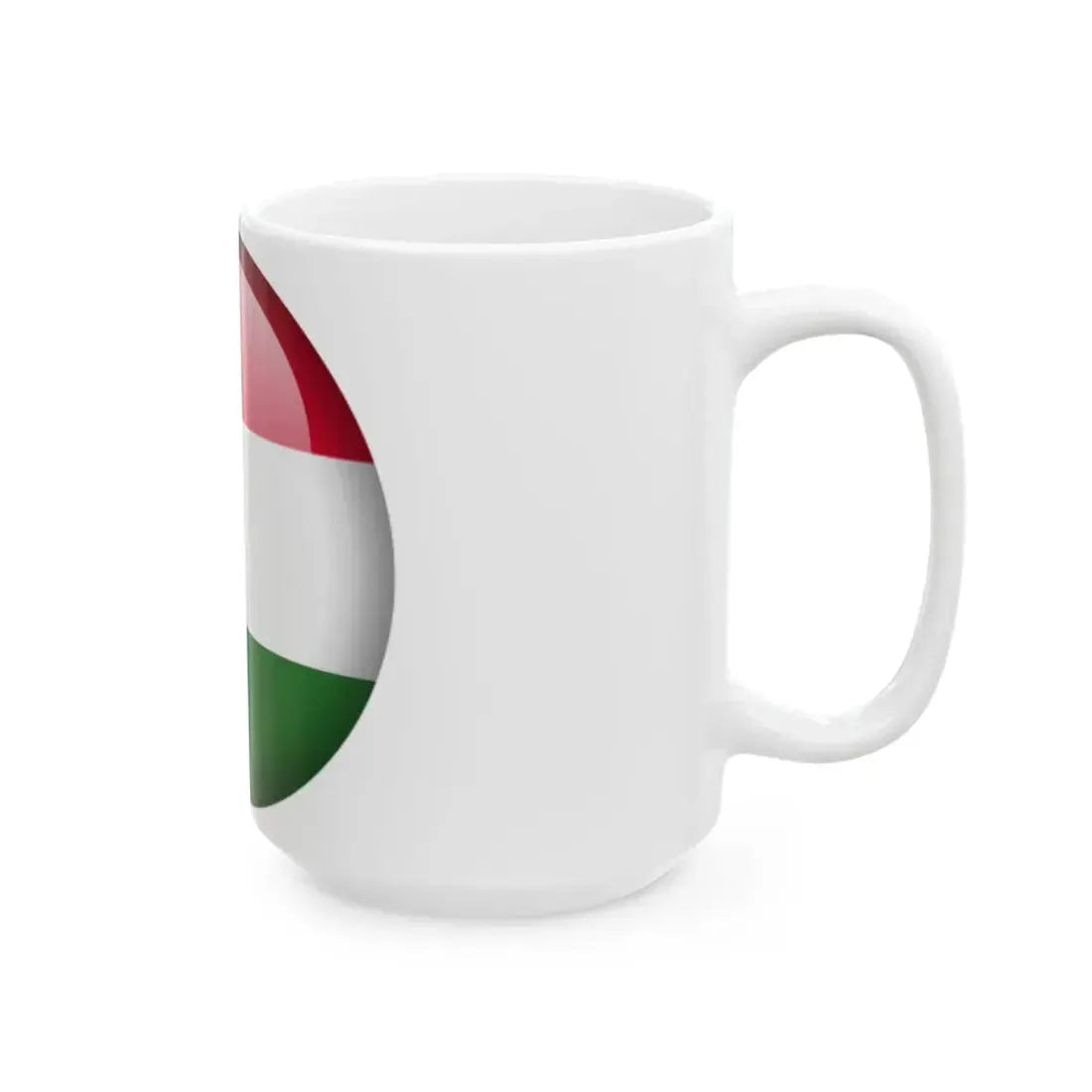 Flag orb Hungary (Hungary) White Coffee Mug - Go Mug Yourself
