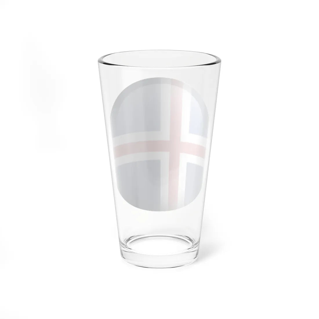 Flag orb Iceland (Iceland) Pint Glass 16oz - Go Mug Yourself