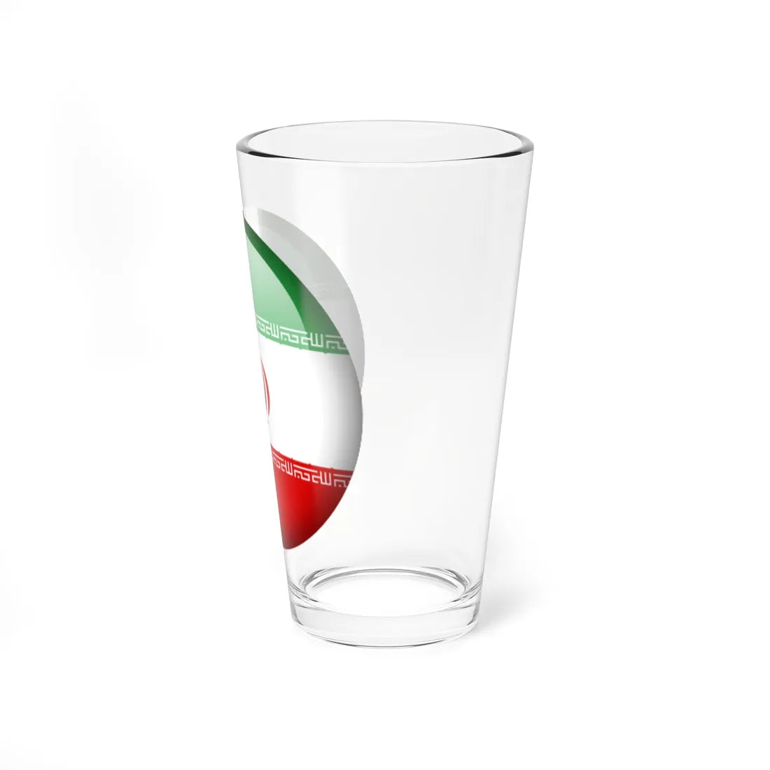 Flag orb Iran (Iran) Pint Glass 16oz - Go Mug Yourself