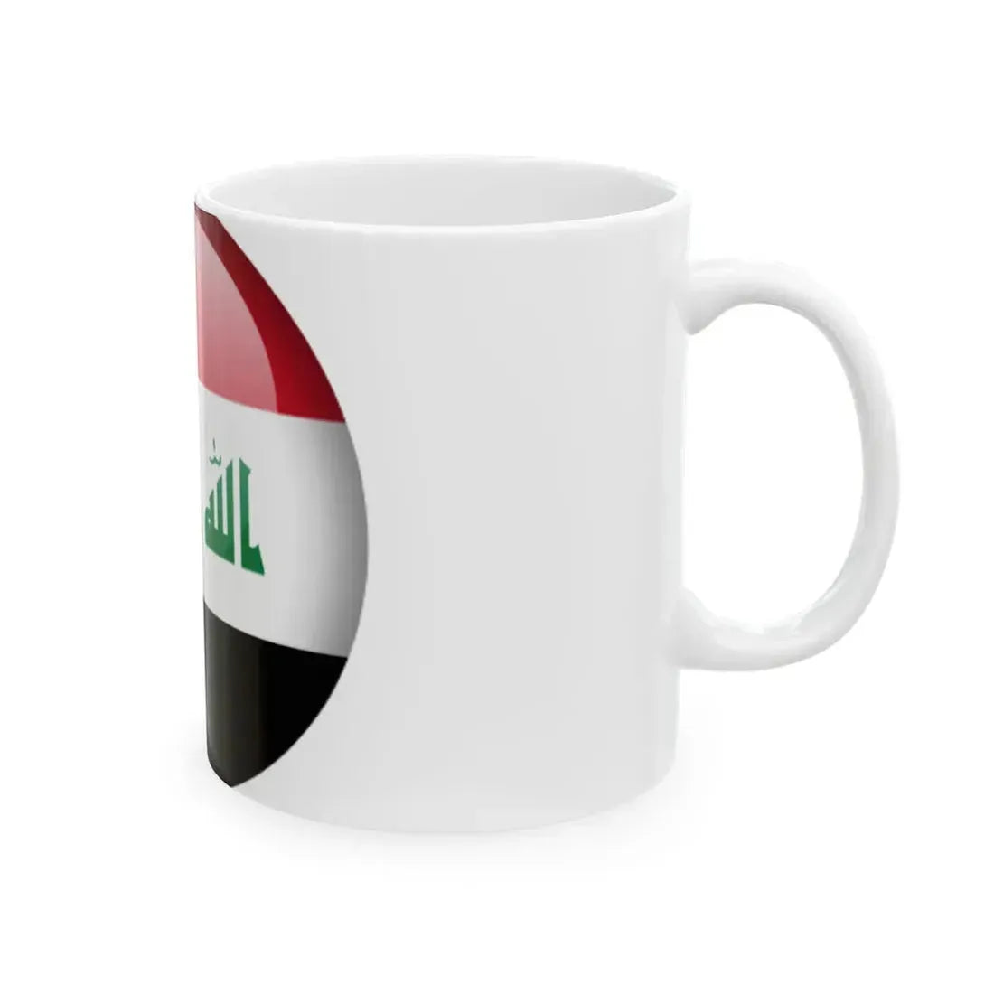 Flag orb Iraq (Iraq) White Coffee Mug - Go Mug Yourself