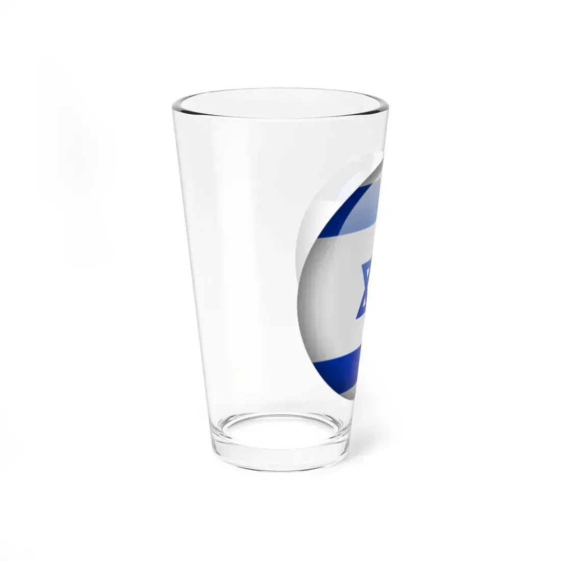 Flag orb Israel (Israel) Pint Glass 16oz - Go Mug Yourself
