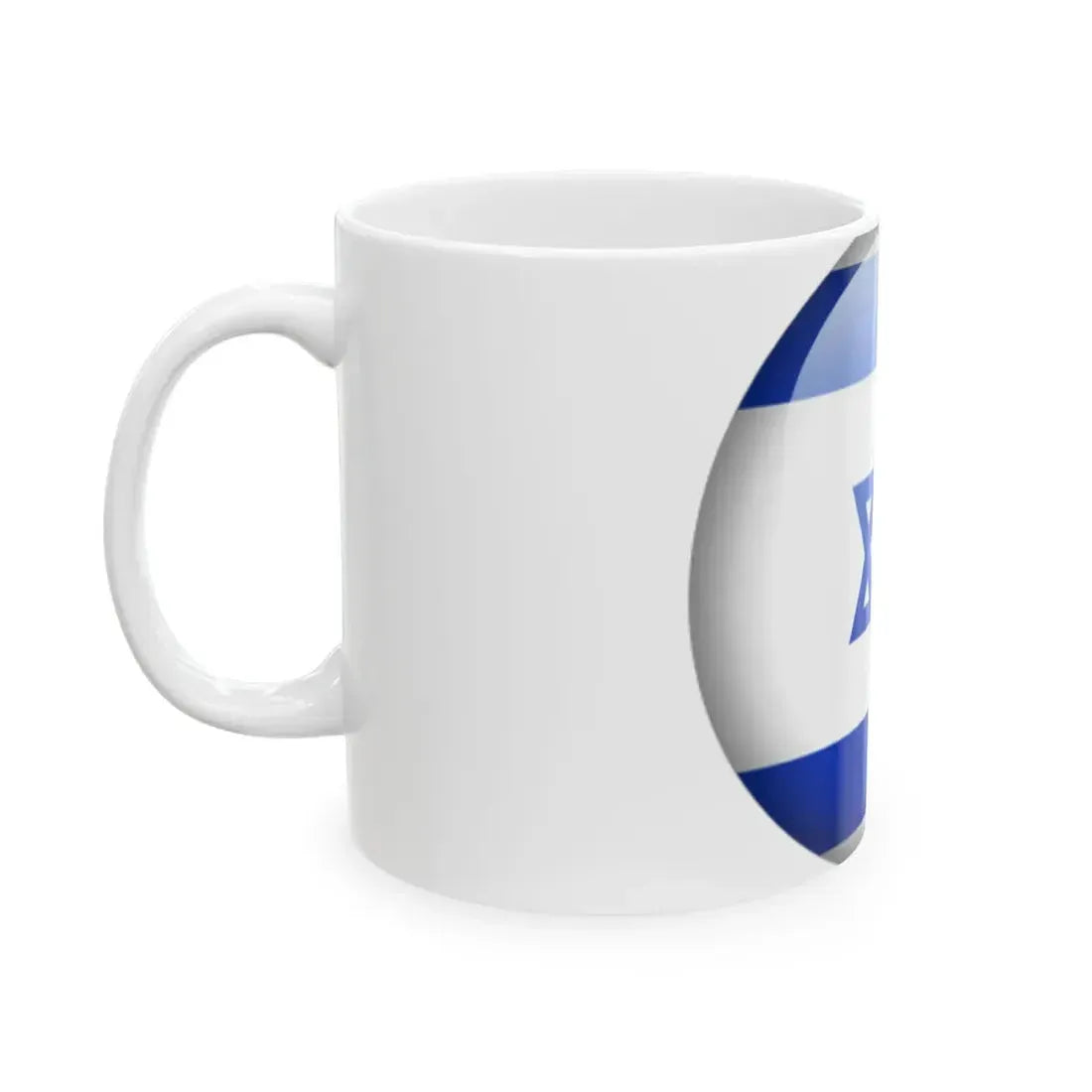 Flag orb Israel (Israel) White Coffee Mug - Go Mug Yourself