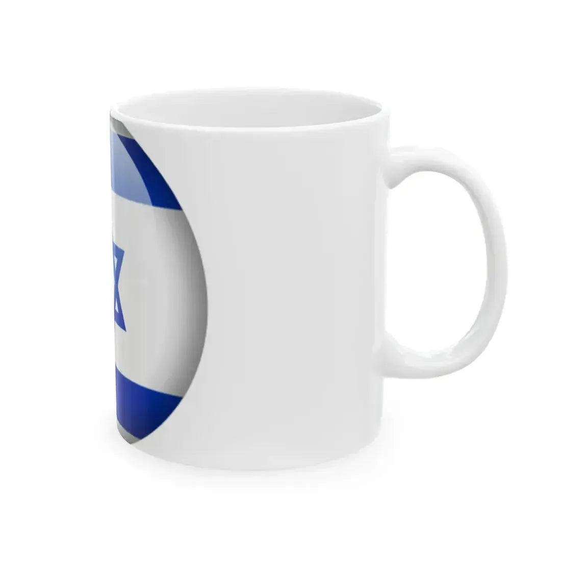 Flag orb Israel (Israel) White Coffee Mug - Go Mug Yourself