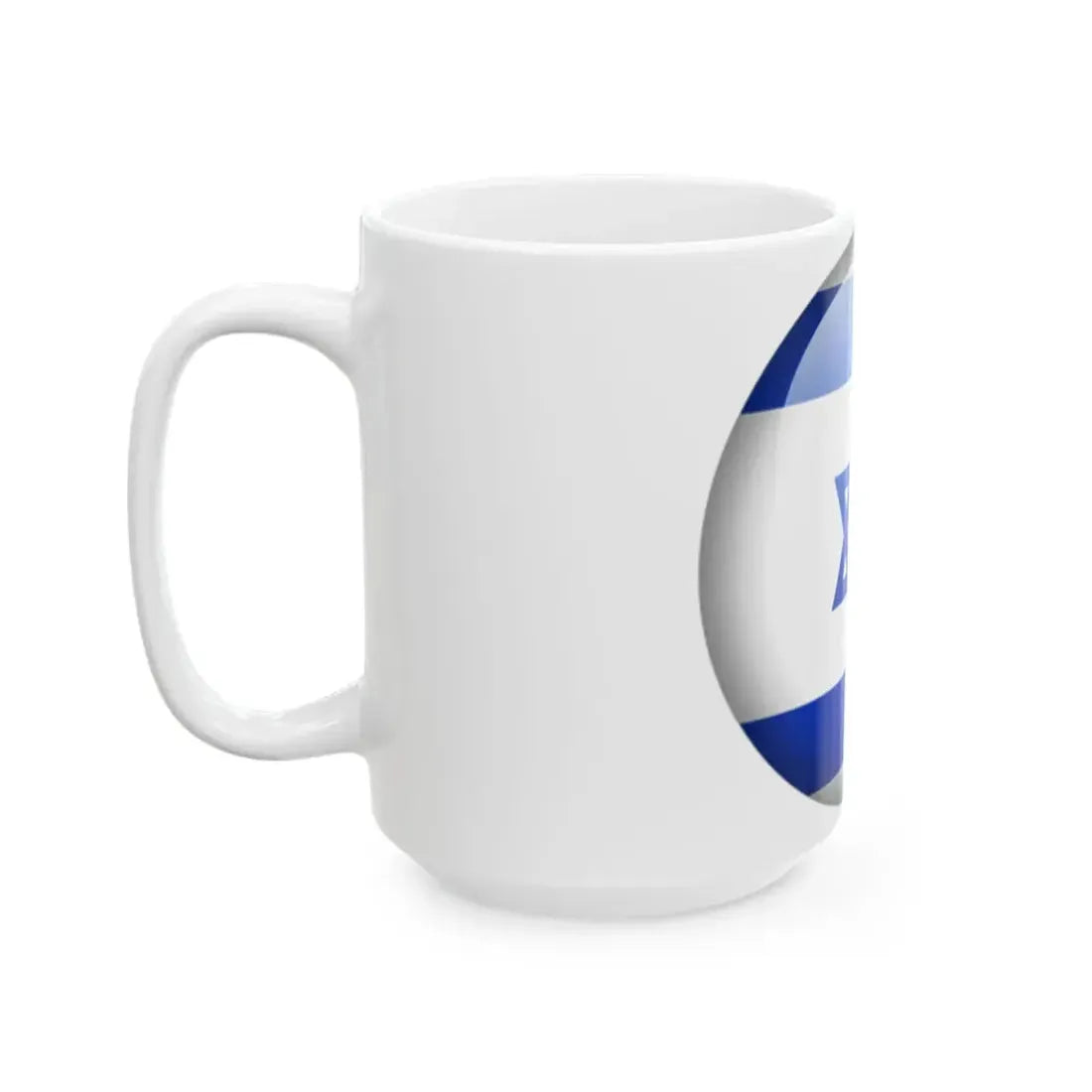 Flag orb Israel (Israel) White Coffee Mug - Go Mug Yourself