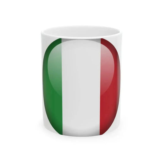 Flag orb Italy (Italy) White Coffee Mug 11oz - Go Mug Yourself
