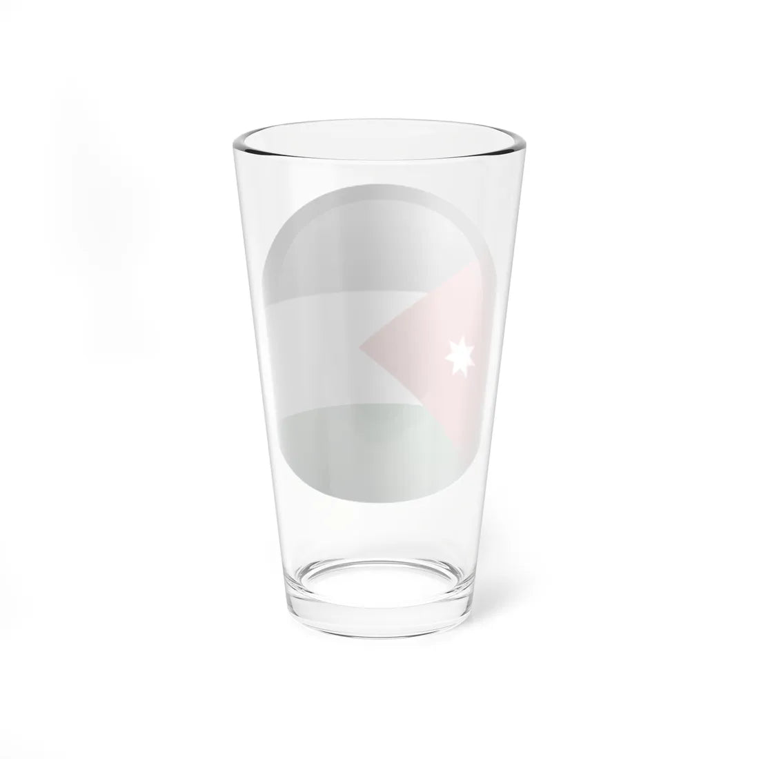 Flag orb Jordan (Jordan) Pint Glass 16oz - Go Mug Yourself