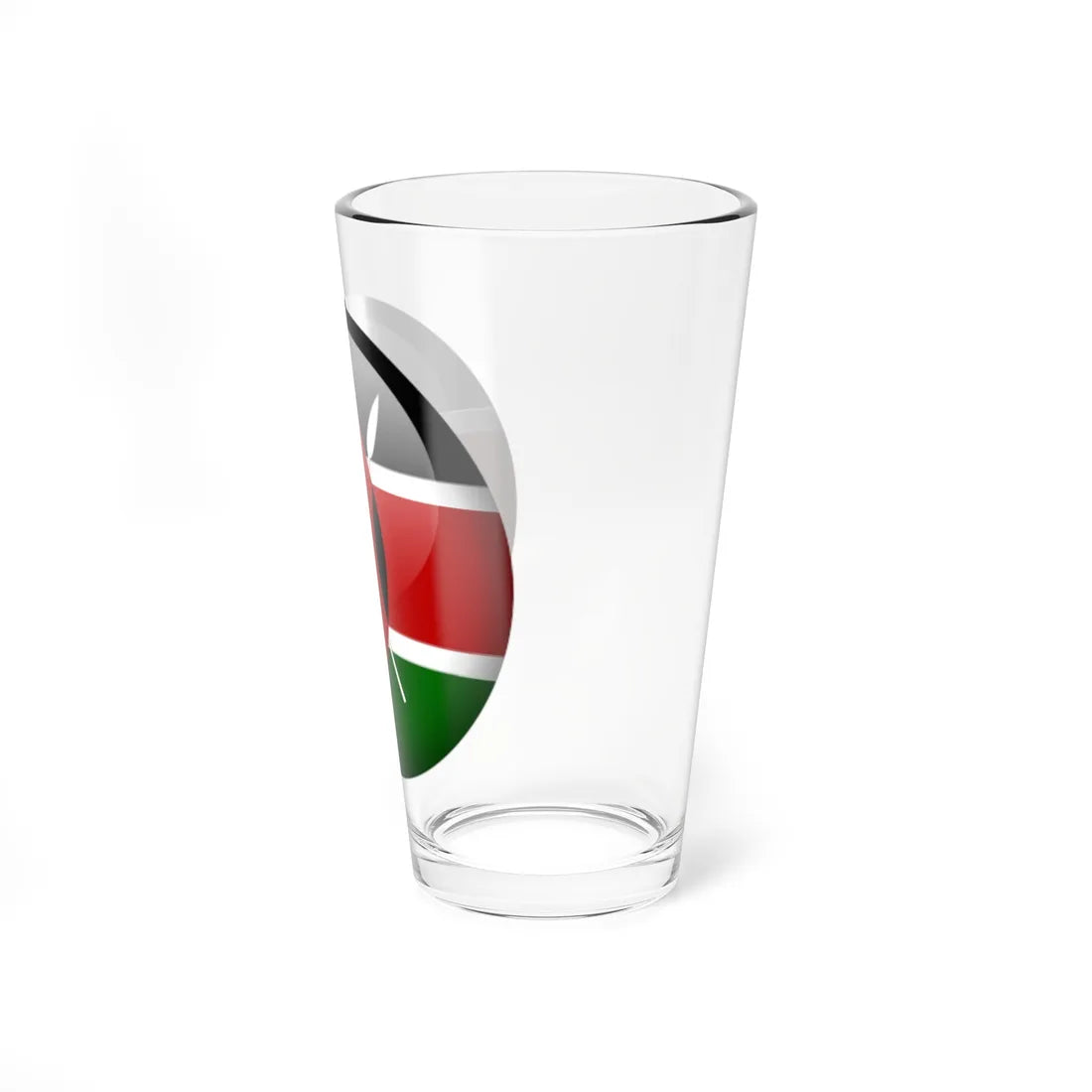 Flag orb Kenya (Kenya) Pint Glass 16oz - Go Mug Yourself