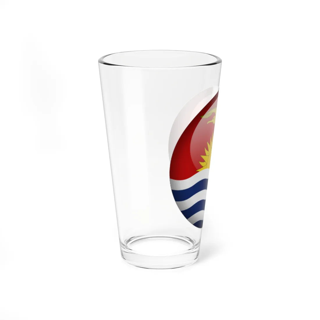 Flag orb Kiribati (Kiribati) Pint Glass 16oz - Go Mug Yourself