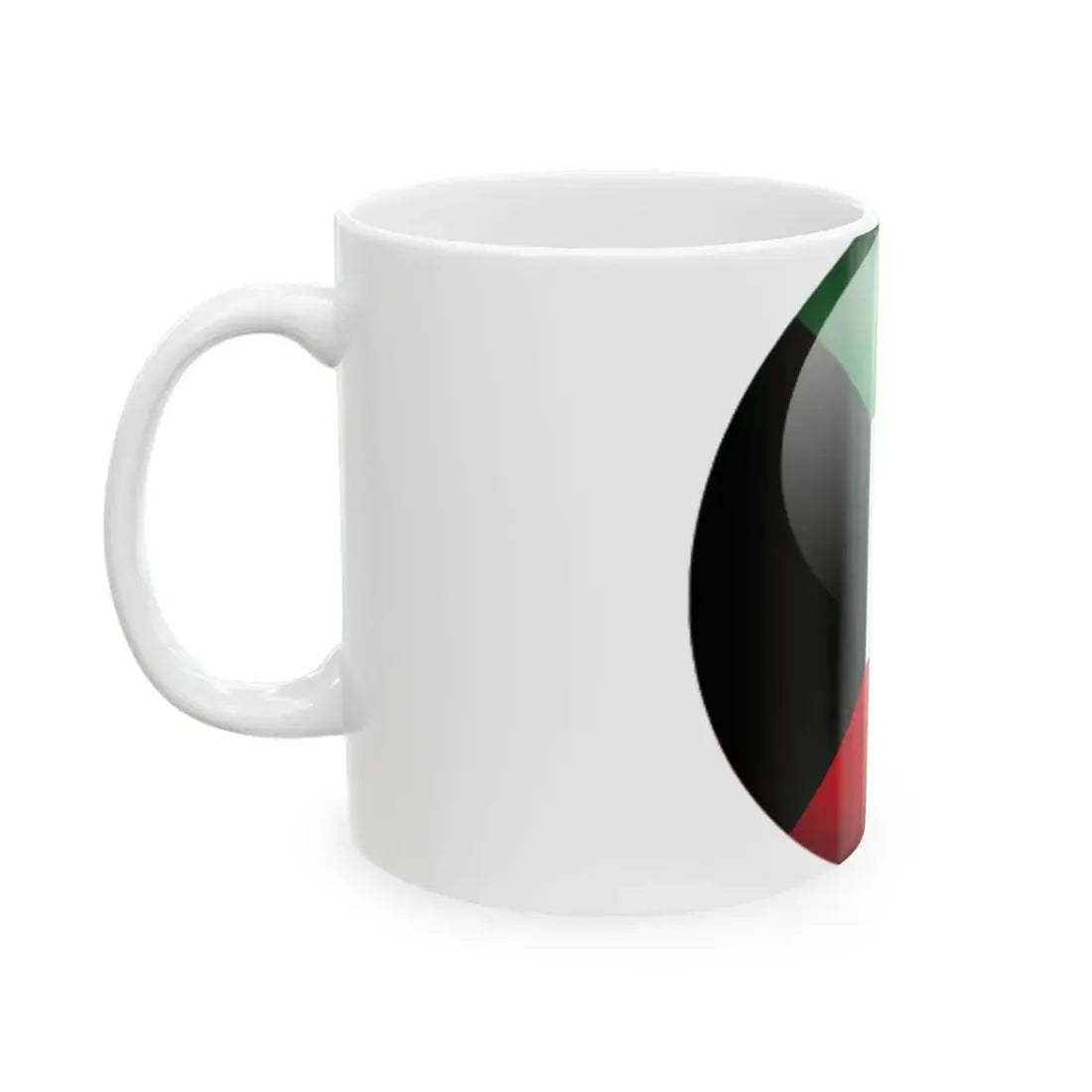 Flag orb Kuwait (Kuwait) White Coffee Mug - Go Mug Yourself