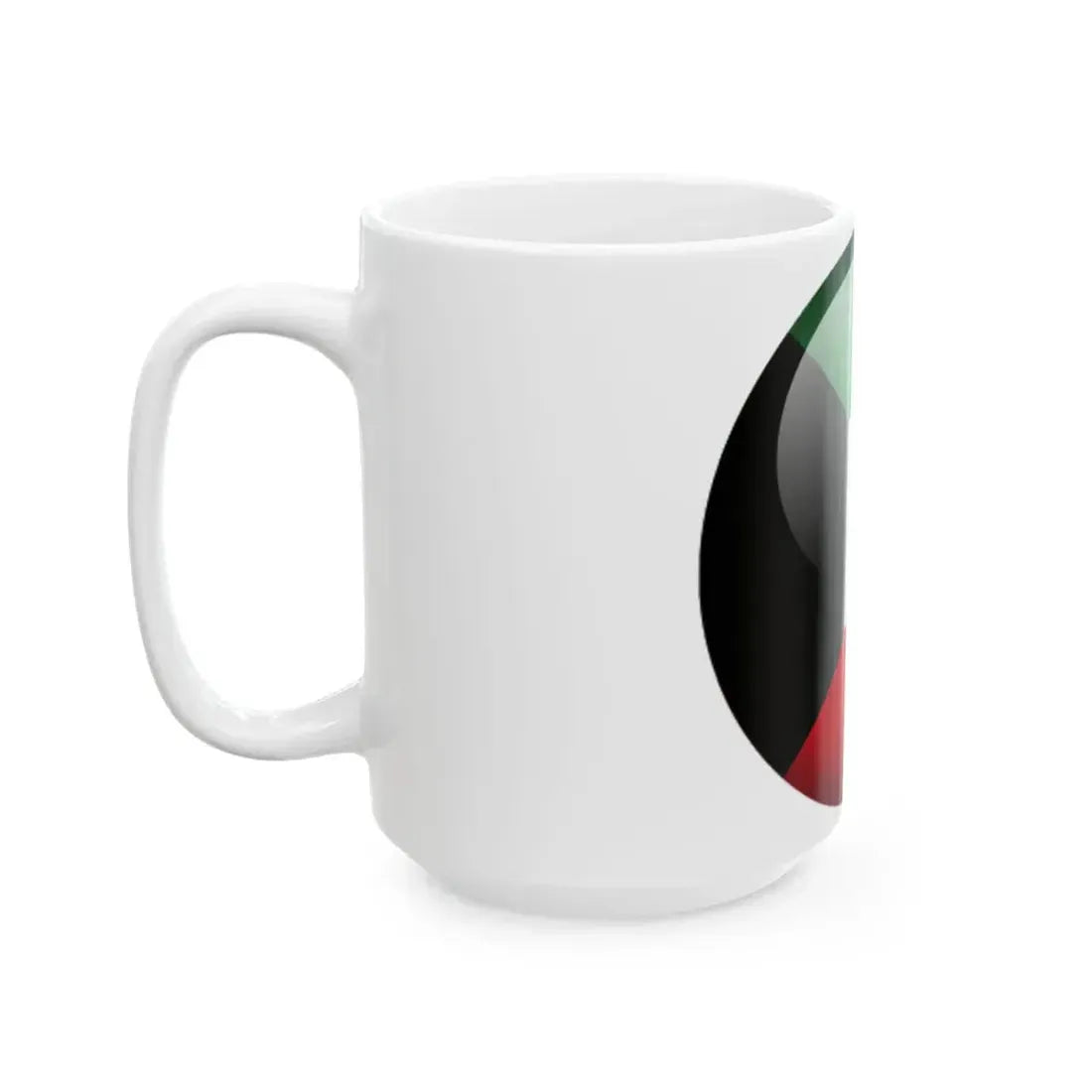 Flag orb Kuwait (Kuwait) White Coffee Mug - Go Mug Yourself
