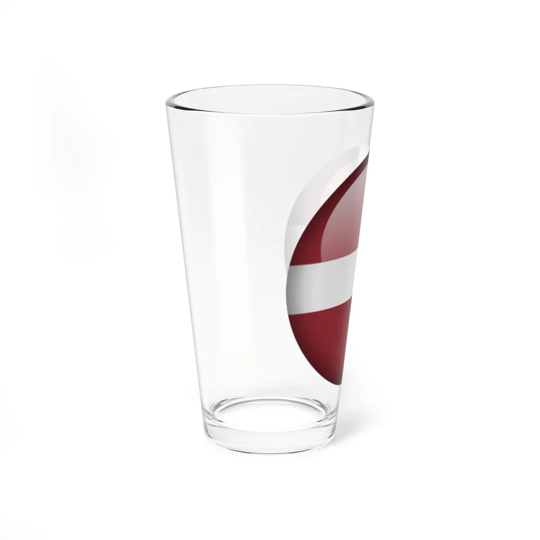 Flag orb Latvia (Latvia) Pint Glass 16oz - Go Mug Yourself