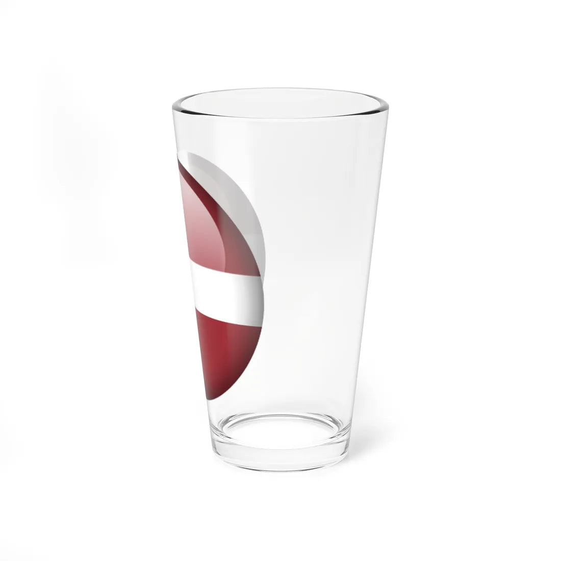 Flag orb Latvia (Latvia) Pint Glass 16oz - Go Mug Yourself