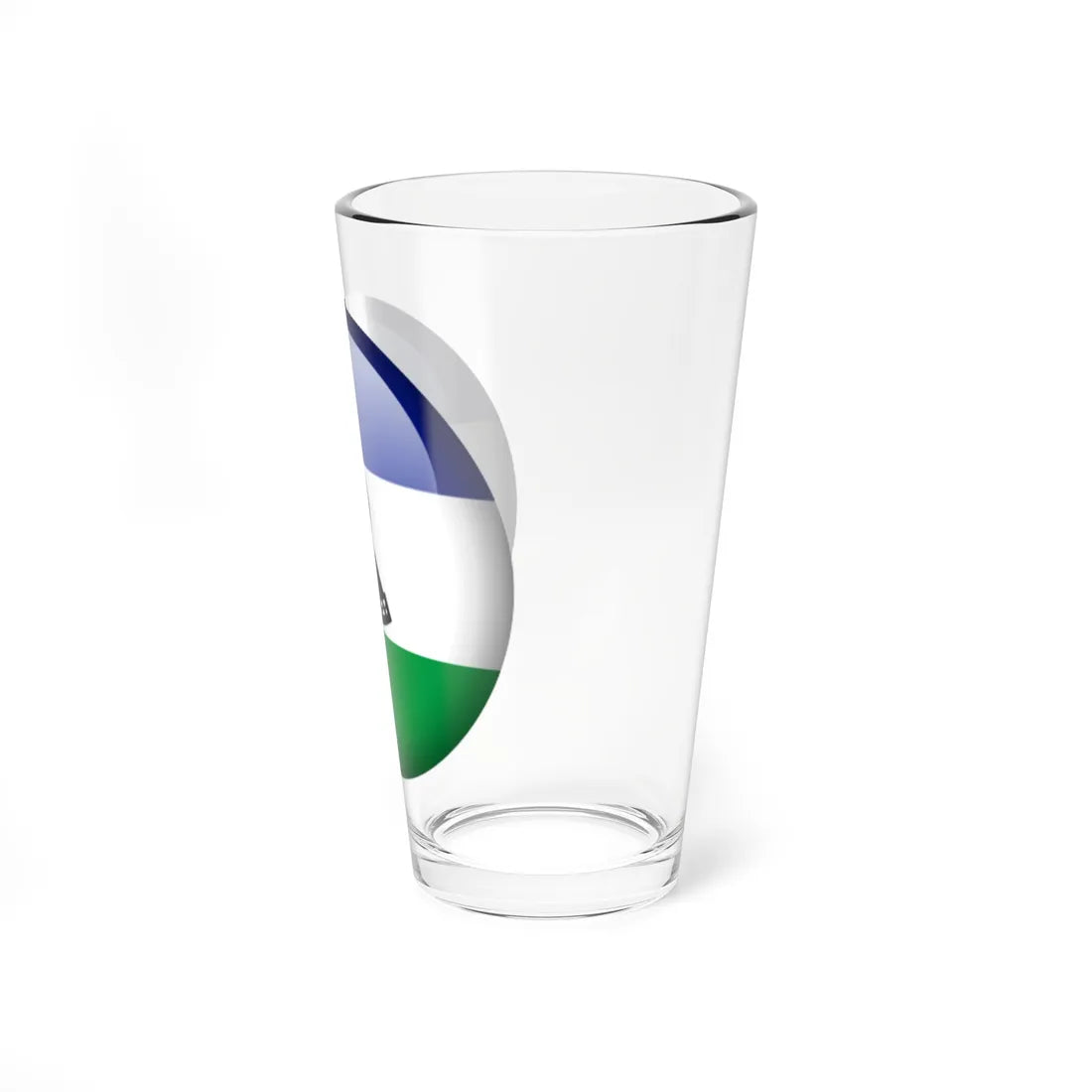 Flag orb Lesotho (Lesotho) Pint Glass 16oz - Go Mug Yourself