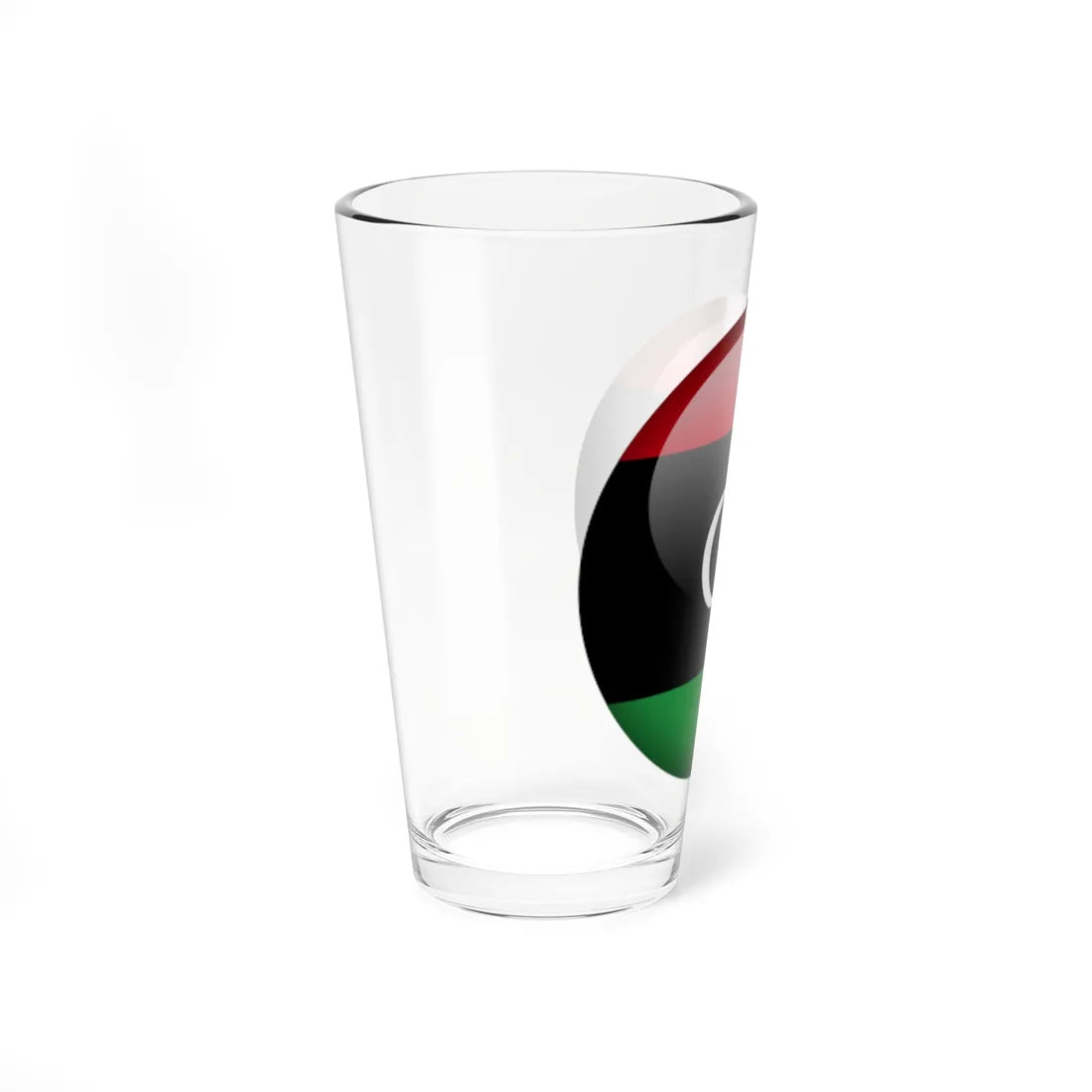 Flag orb Libya (Libya) Pint Glass 16oz - Go Mug Yourself