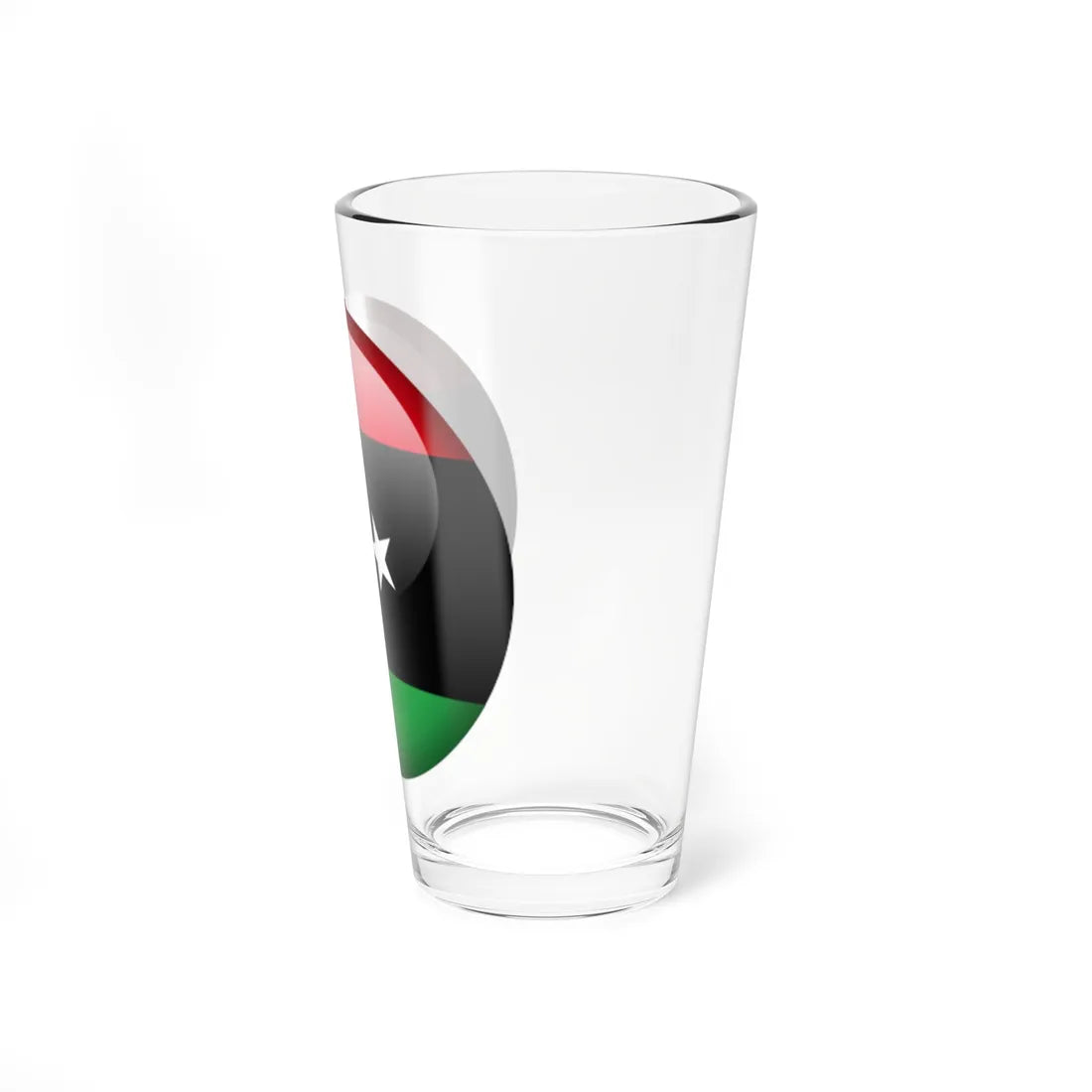 Flag orb Libya (Libya) Pint Glass 16oz - Go Mug Yourself