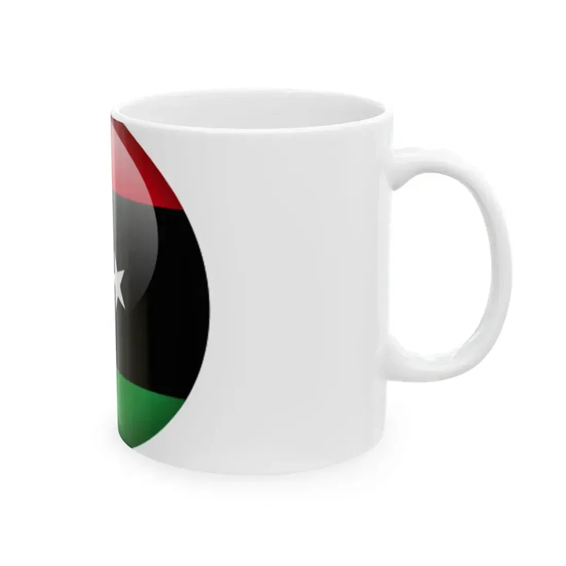 Flag orb Libya (Libya) White Coffee Mug - Go Mug Yourself