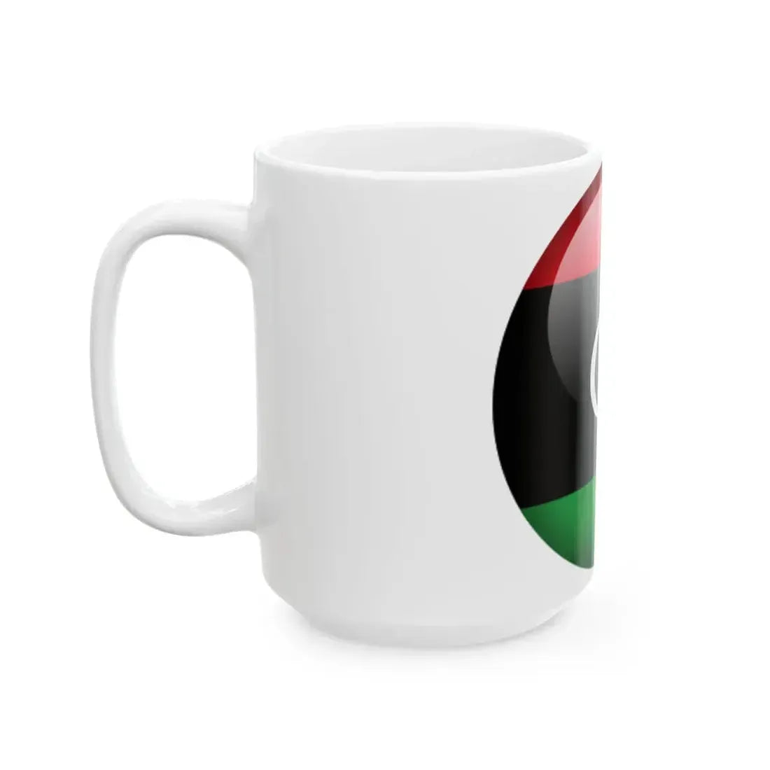 Flag orb Libya (Libya) White Coffee Mug - Go Mug Yourself