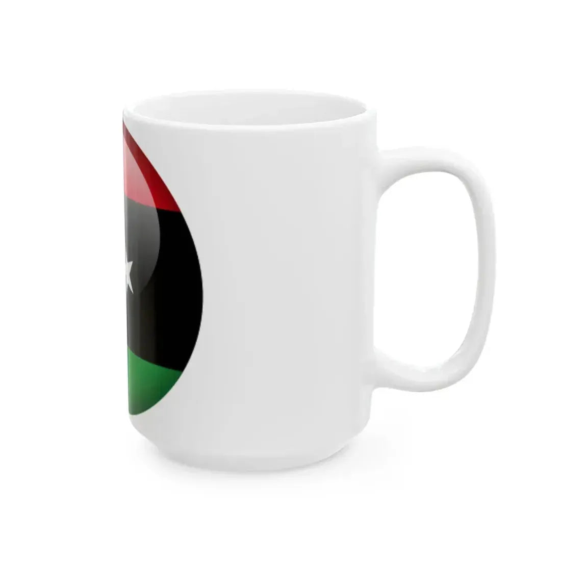 Flag orb Libya (Libya) White Coffee Mug - Go Mug Yourself
