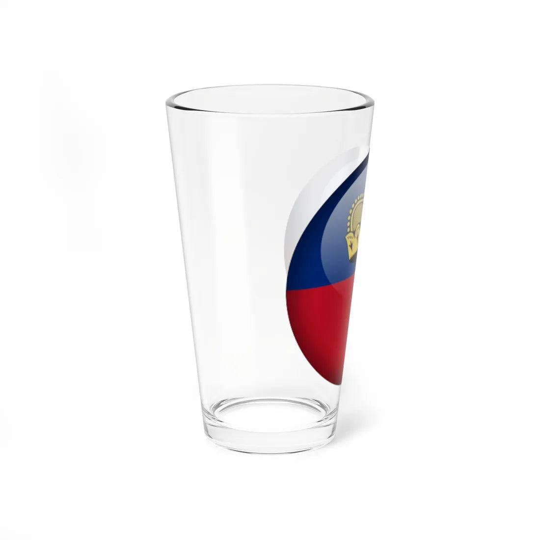 Flag orb Liechtenstein (Liechtenstein) Pint Glass 16oz - Go Mug Yourself
