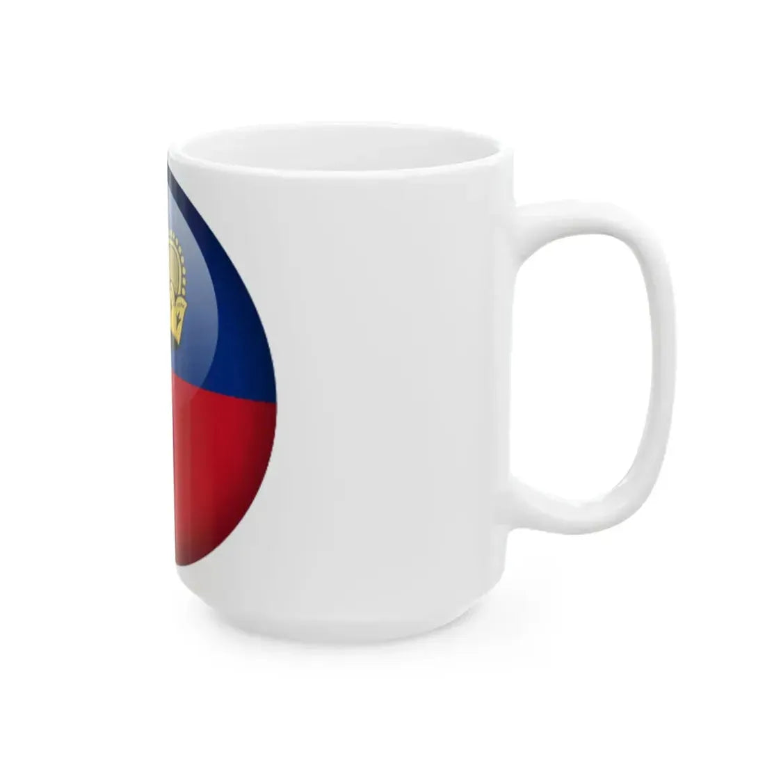 Flag orb Liechtenstein (Liechtenstein) White Coffee Mug - Go Mug Yourself