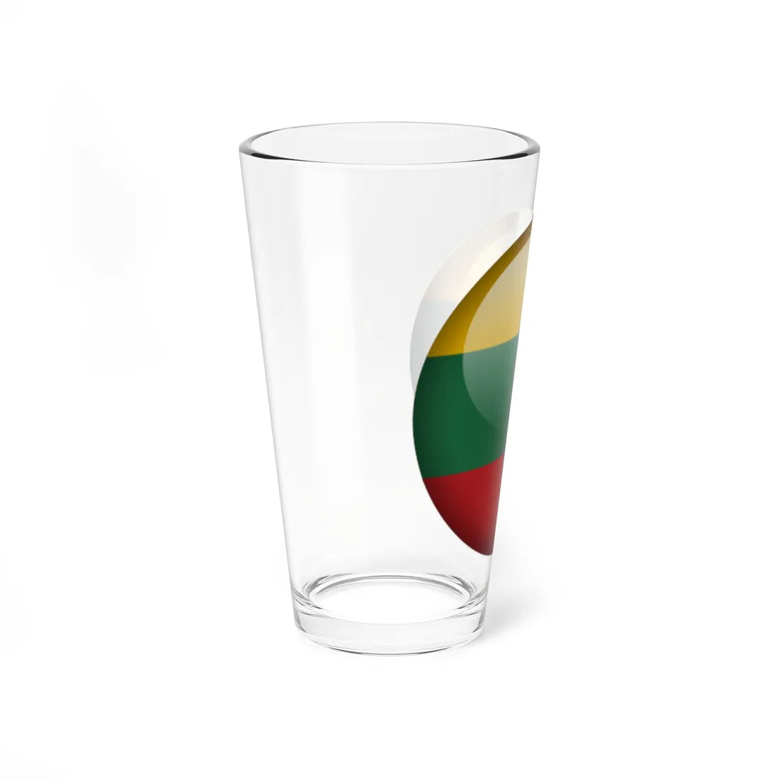 Flag orb Lithuania (Lithuania) Pint Glass 16oz - Go Mug Yourself