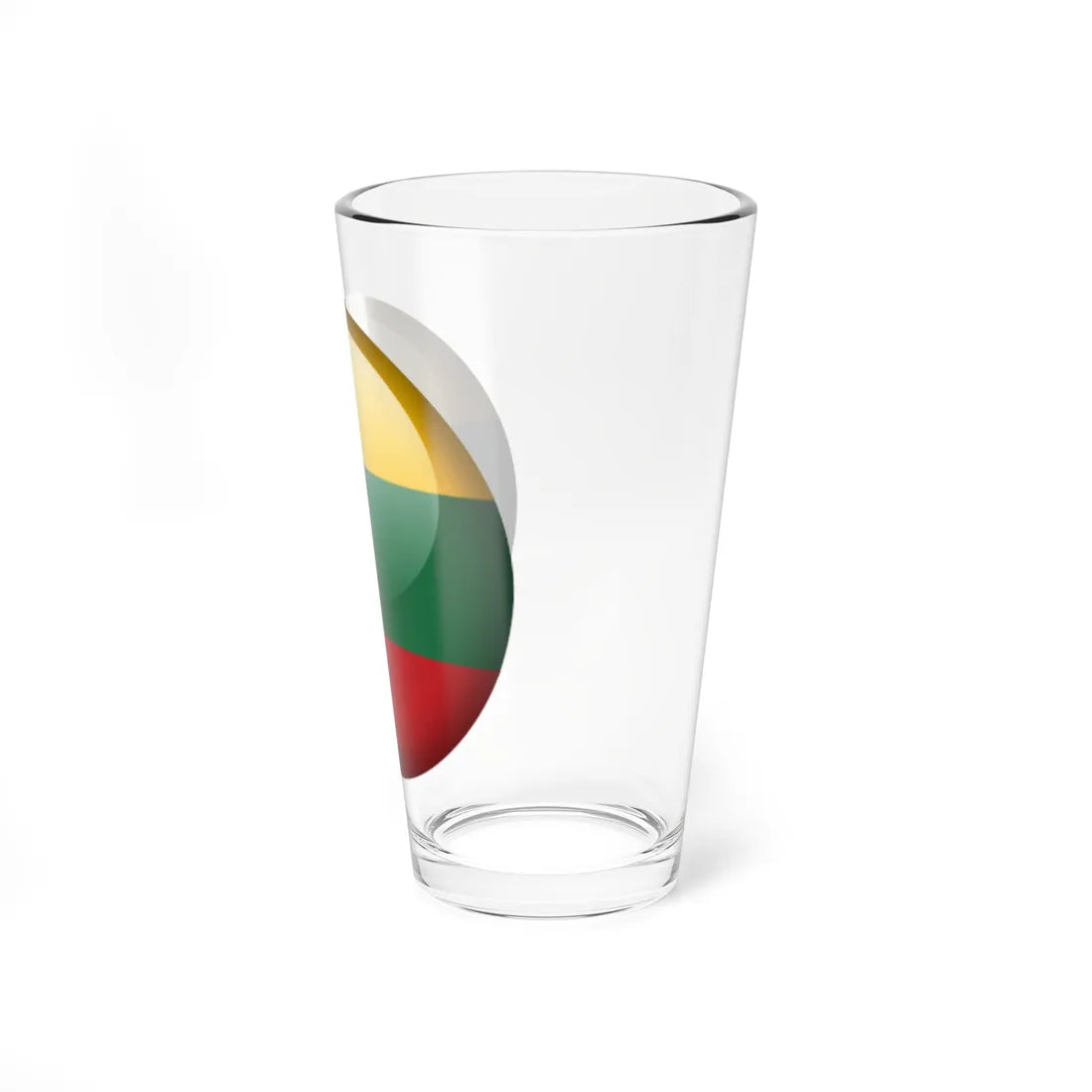 Flag orb Lithuania (Lithuania) Pint Glass 16oz - Go Mug Yourself